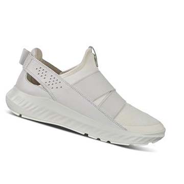 Women's Ecco St.1 Lite Slip-on Sneakers White | Canada 258GSO